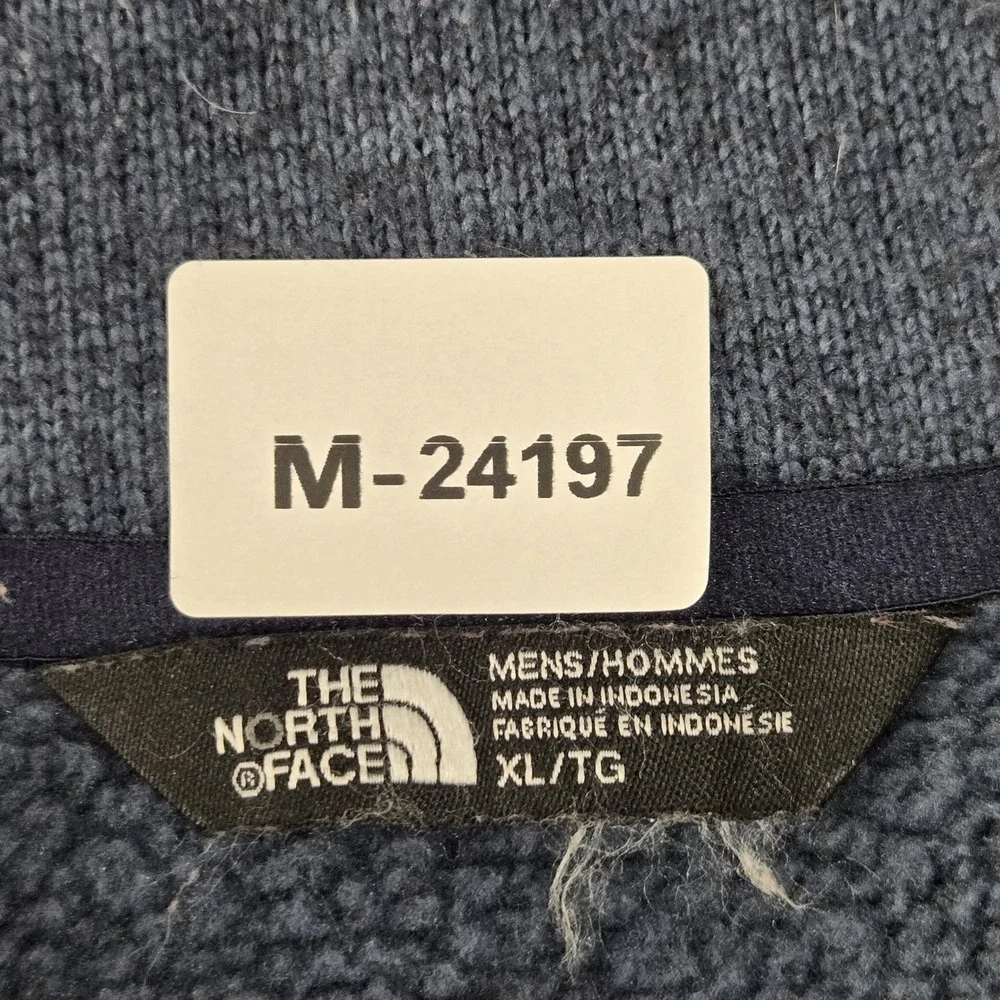 The North Face Men Sweatshirt XL Gray Front Range Embroidered Fleece Quarter Zip